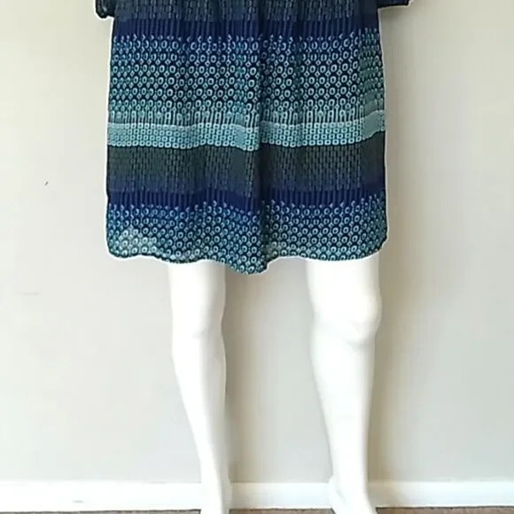 Speechless Long Slleeve Sheer Peek A Boo Back Dress. - Picture 3 of 12